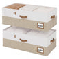 StorageWorks 10 Inch Tall Under Bed Storage Containers with Clear Lid
