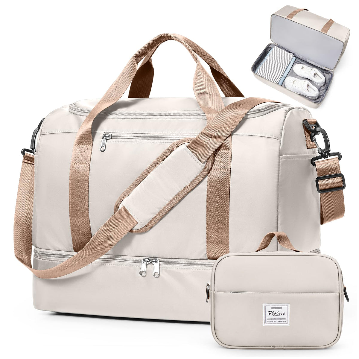 Extra Large Travel Duffel Bag, Carry-On Weekender Bags for Women Travel