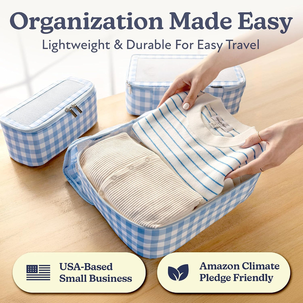 Vandel TSA-Friendly Packing Cubes for Carry On, Mesh Suitcase Organizer Bag