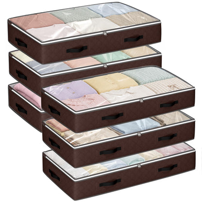 Budding Joy Under Bed Storage Containers, Storage Bins with Clear Lids