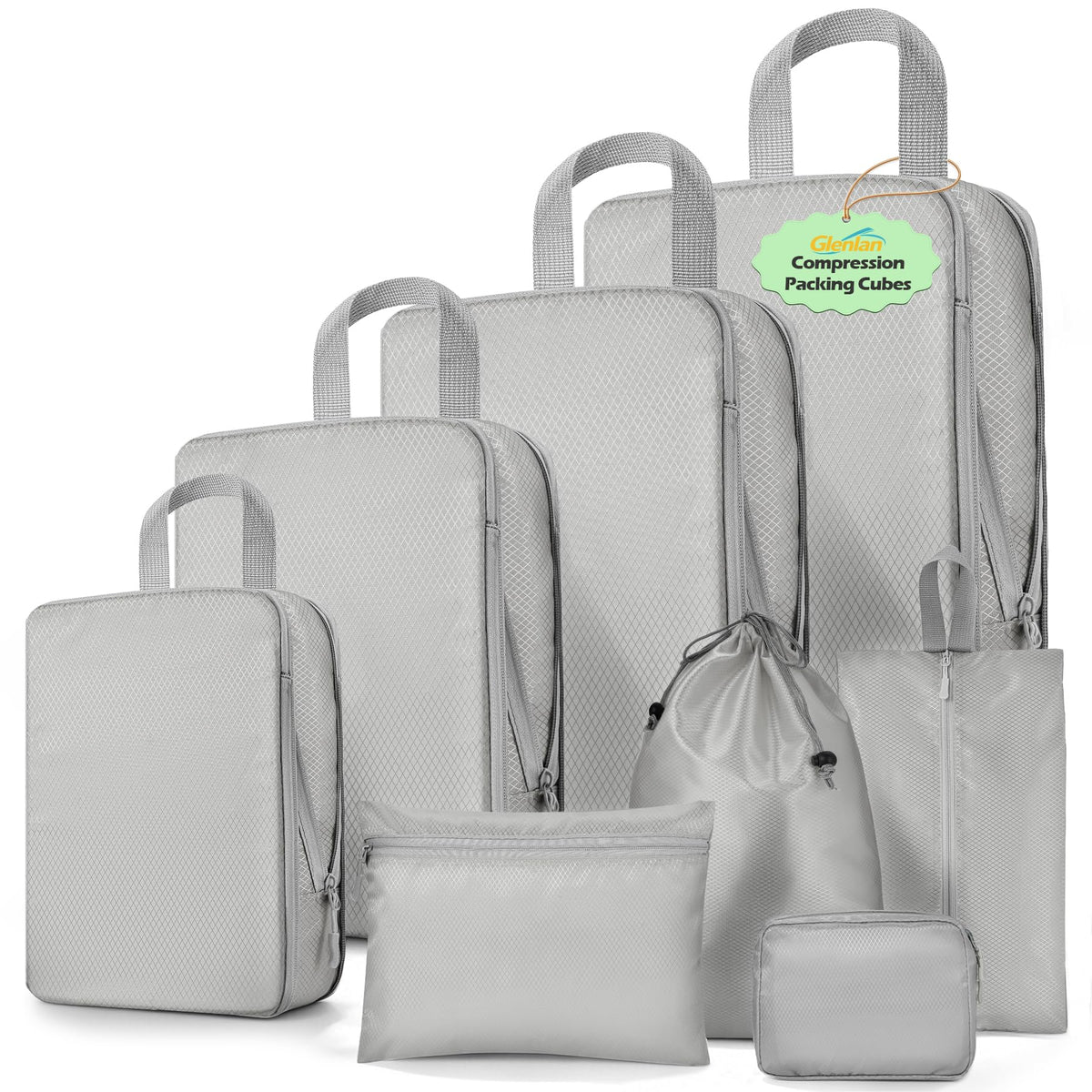 8-Set Compression Packing Cubes for Travel