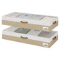 StorageWorks 6 Inch Low Profile Under Bed Storage Containers with Clear Lid