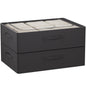 CYhom Under Bed Storage Bins Frame Storage Box Oxford Fabric Sturdy Underbed Container Foldable Stackable Large Capacity Clothes Organizer