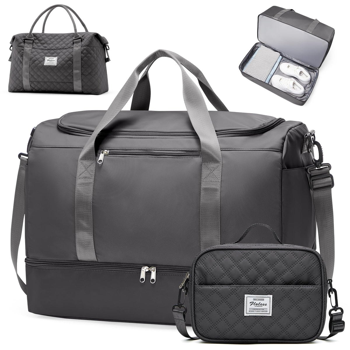 Extra Large Travel Duffel Bag, Carry-On Weekender Bags for Women Travel