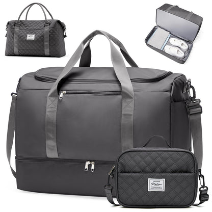 Extra Large Travel Duffel Bag, Carry-On Weekender Bags for Women Travel