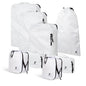 8 Piece Compression Packing Cubes Set - Double Capacity Design for Travel - Small, Medium & Large Sizes - Carry-On Suitcase Organizer Bags (Black)