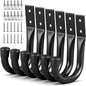 Heavy Duty Garage Storage Hooks, 12-piece Bike Hooks for Garage Wall, Utility Garage Hooks, Wall Mount J Hook for Hanging, Large Metal Storage Organizer Tool, Extension Cord Hanger