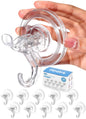 Antimbee 3 Pack Suction Cup Hooks, Clear Suction Cup Hanger, Removable Small Suction Cups for Shower, Bathroom, Glass, Door, Windows, Kitchen-Max Hanging up to 11 lbs on Smooth Surface