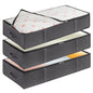 Lifewit 95L 4 Pack Under Bed Storage Container, Blanket Organizer, Gray