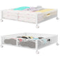 PHINOX Under Bed Storage Container with wheels,Patterned,Metal,2 Pack,Black