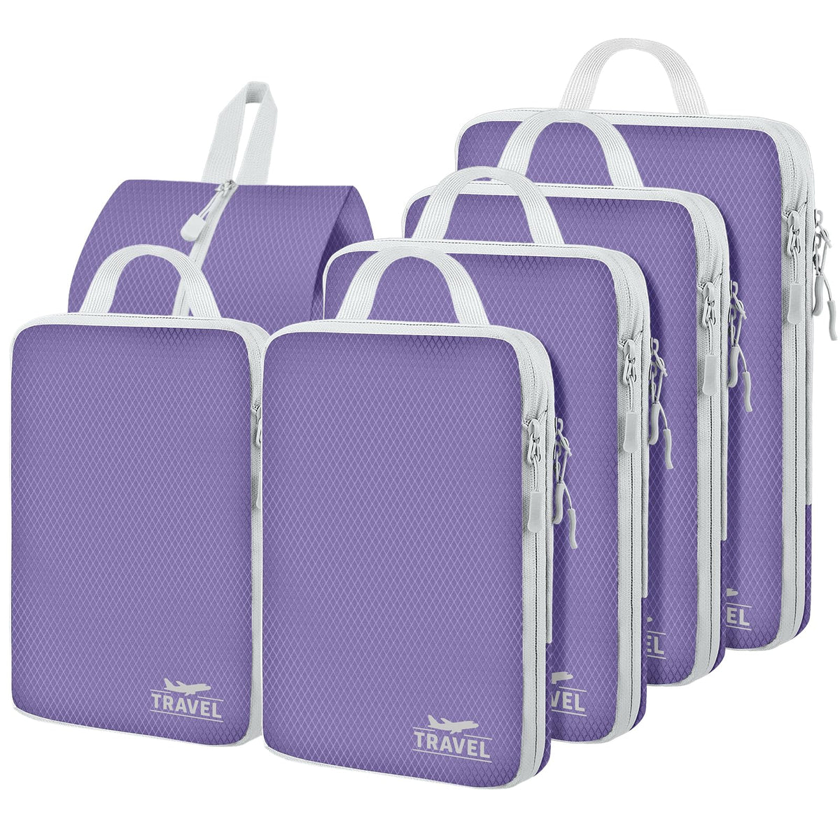4 Set Compression Packing Cubes For Travel Bags Organizer For Luggage Suitcase Organizer, Compression Bags For Travel Accessories Luggage Storage Set (4 Pcs, Pink Leoparda)