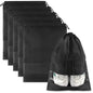 Clear Shoe Bags for Travel 5 PCS, Drawstring Travel Shoe Bags for Packing