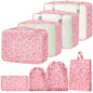 Packing Cubes for Travel - 8 Set Luggage Organizer Bags for Family, Mesh Breathable Packing Cubes for Suitcases Durable Travel Essentials Bags Set