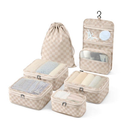 Vandel TSA-Friendly Packing Cubes for Carry On, Mesh Suitcase Organizer Bag