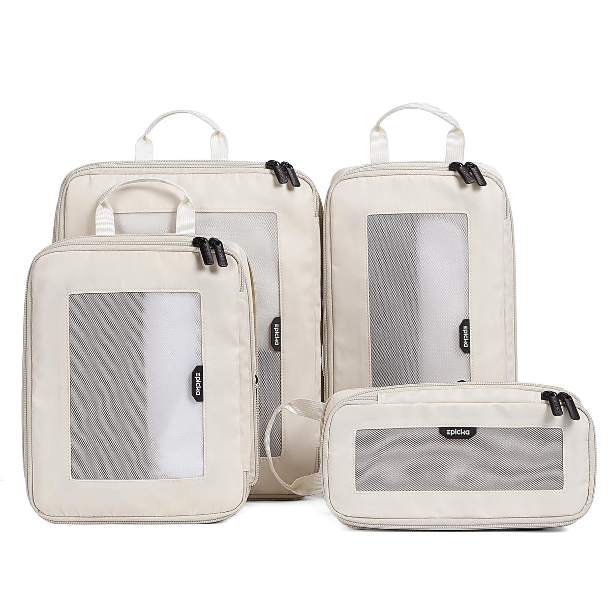 EPICKA TripCozy Compression Packing Cubes, 4 Set, Olive Green