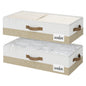 StorageWorks 6 Inch Low Profile Under Bed Storage Containers with Clear Lid