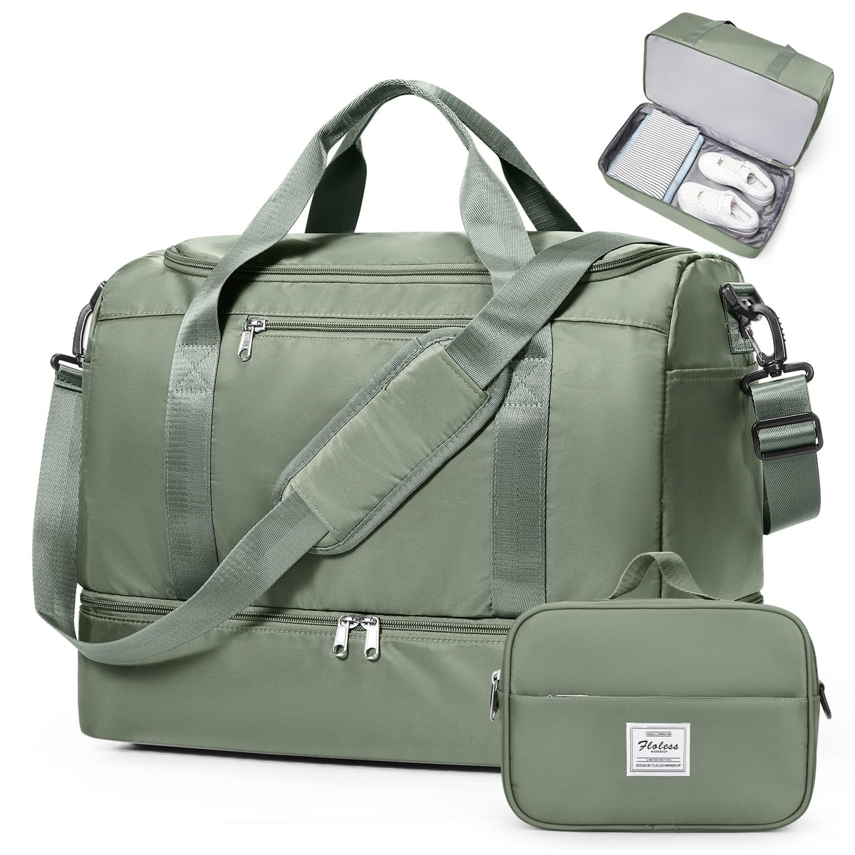 Extra Large Travel Duffel Bag, Carry-On Weekender Bags for Women Travel