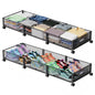 Under Bed Storage with Wheels 47.2"(L)/57.6L Large Rolling Under Bed Storage, Metal Underbed Containers on Wheels, Tool-Free Assembly Foldable Metal Underbed Drawers for Shoes Clothes Toys