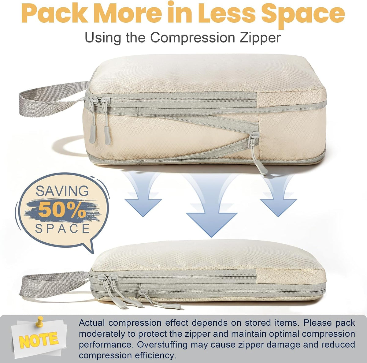 8-Set Compression Packing Cubes for Travel