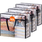 Lifewit 45L Clear Clothes Storage Bags,Plastic Foldable Blanket Storage Bag