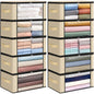 Fab totes 6 Pack Storage Bags for Clothes Blanket Storage Bins with Lids