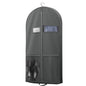Lazebox 43" Travel Garment Bag with Accessories Zipper Pocket, Heavy Duty Suit Bag for Suits, Tuxedos, Dresses, Coats, Black, 1 pack