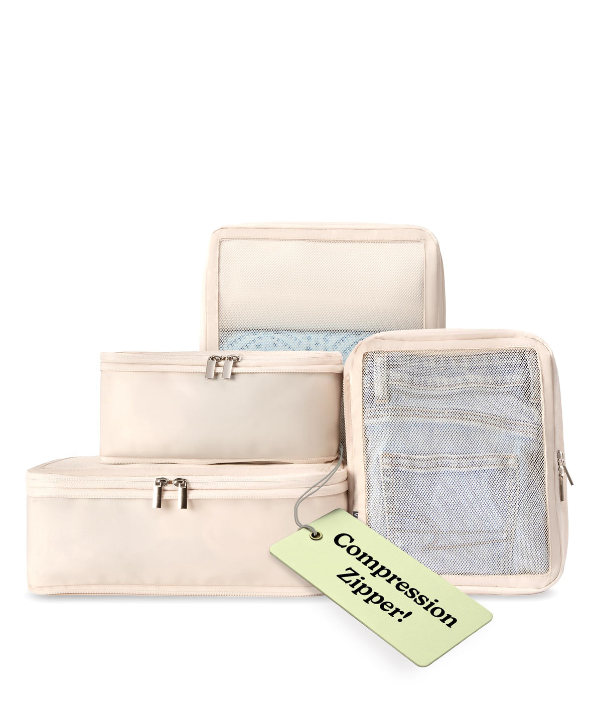 Vandel TSA-Friendly Packing Cubes for Carry On, Mesh Suitcase Organizer Bag