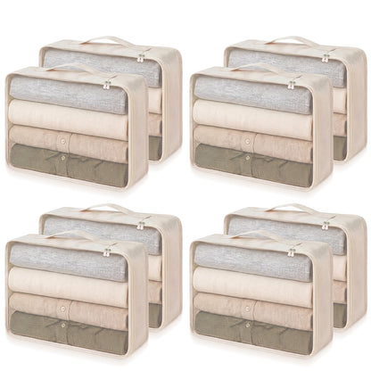Silkfly 4 Pcs XL Packing Cube for Travel Luggage,Simple,Gray