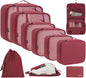 BAGAIL 6 Set/8 Set/10 Set Packing Cubes Various Sizes Packing Organizer for Travel Accessories Luggage Carry On Suitcase