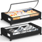 Under Bed Storage with Wheels, Square Under Bed Storage Containers, 4 Pack Under The Bed Storage Bins, Under Organizer with Clear Lids-60L Rolling Underbed Storage For Clothes, Shoes...