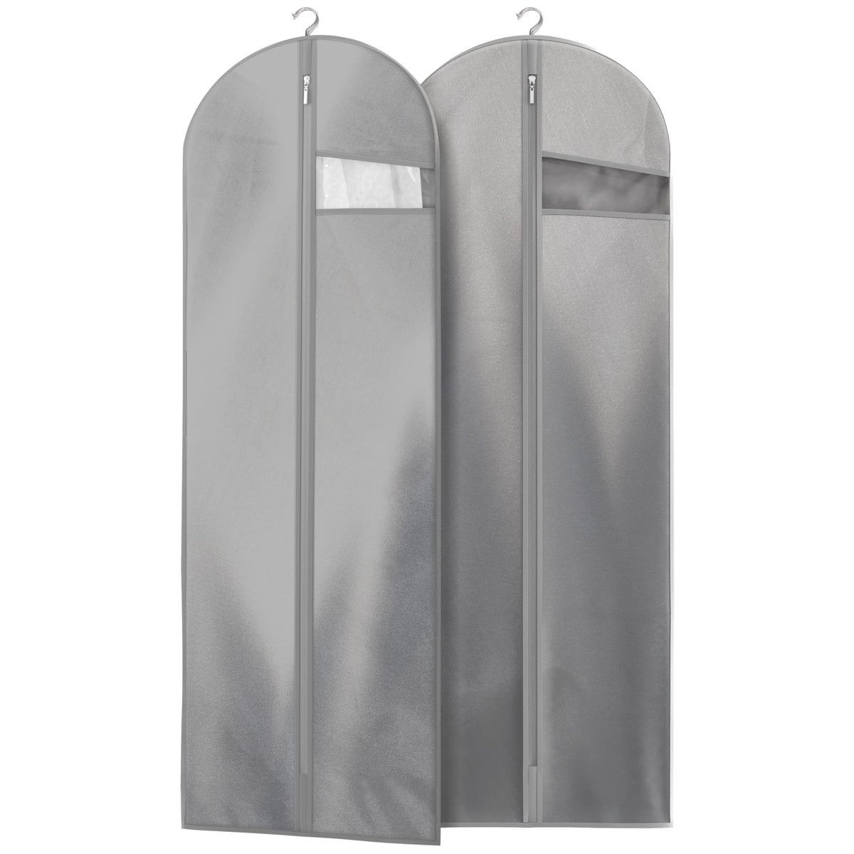 Lazebox 43" Travel Garment Bag with Accessories Zipper Pocket, Heavy Duty Suit Bag for Suits, Tuxedos, Dresses, Coats, Black, 3 packs