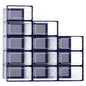 Kuject X-Large Shoe Storage Boxes 12 Pack, Clear Stackable Shoe Organizer