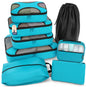Shacke 5 Set Packing Cubes for Travel with Laundry Bag (Green Grass)