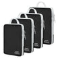 4 Set Compression Packing Cubes For Travel Bags Organizer For Luggage Suitcase Organizer, Compression Bags For Travel Accessories Luggage Storage Set (4 Pcs, Pink Leoparda)