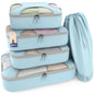 Shacke 5 Set Packing Cubes for Travel with Laundry Bag (Green Grass)
