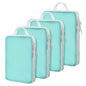 4 Set Compression Packing Cubes For Travel Bags Organizer For Luggage Suitcase Organizer, Compression Bags For Travel Accessories Luggage Storage Set (4 Pcs, Pink Leoparda)