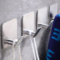 DELITON 26lb Heavy Duty Adhesive Towel Hooks, No-Damage 4 Pack Matte Black