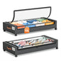 Yecaye Under Bed Storage with Wheels, 2Pack Under Bed Storage Containers, Underbed Shoe Storage Organizer, Rolling Under Bed Metal Drawers for Clothes, Blankets(30.71 x 16.93 x 6.69 in)
