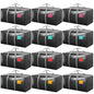 6 Pack Moving Bags Heavy Duty 210GSM with Full-Open Side Zipper, 93L 220lbs Waterproof Foldable Storage Totes for College Dorm Move-In, Moving Boxes Alternative & Home Organization, Blue