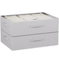 CYhom Under Bed Storage Bins Frame Storage Box Oxford Fabric Sturdy Underbed Container Foldable Stackable Large Capacity Clothes Organizer