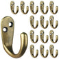 IBosins 50PCS Coat Hooks Wall Mounted Black Single Prong Robe Hook