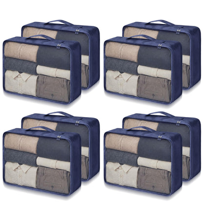 Silkfly 4 Pcs XL Packing Cube for Travel Luggage,Simple,Gray