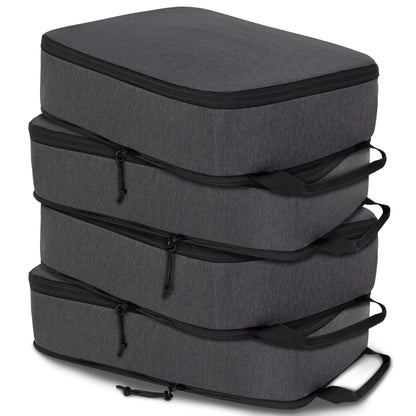 Compression Packing Cubes for Travel Packing Organizers, Mesh Black, XL