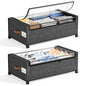 Yecaye Under Bed Storage with Wheels, 2Pack Under Bed Storage Containers, Underbed Shoe Storage Organizer, Rolling Under Bed Metal Drawers for Clothes, Blankets(30.71 x 16.93 x 6.69 in)
