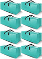 Cosy Family 8 Pack Heavy Duty Extra Large Moving Bags with Backpack Straps - Strong Handles & Zippers, Storage Totes For Space Saving, Fold Flat, Alternative to Moving Box (Set of 8, Blue)