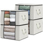 Fab totes 6 Pack Storage Bags for Clothes Blanket Storage Bins with Lids