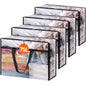 Lifewit 45L Clear Clothes Storage Bags,Plastic Foldable Blanket Storage Bag