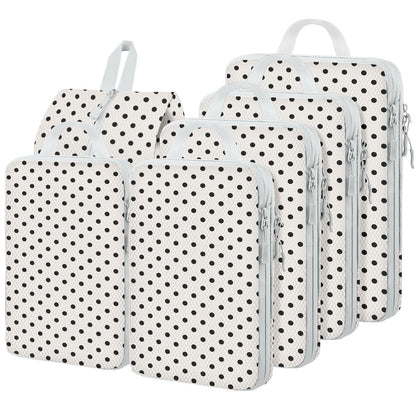4 Set Compression Packing Cubes For Travel Bags Organizer For Luggage Suitcase Organizer, Compression Bags For Travel Accessories Luggage Storage Set (4 Pcs, Pink Leoparda)