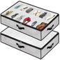 Under Bed Storage Organizer for Closet 2pc-24 Pairs Shoe Boxes