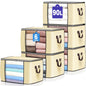 90L Large Storage Bags, 6 Pack Clothes Storage Bins Closet Organizers